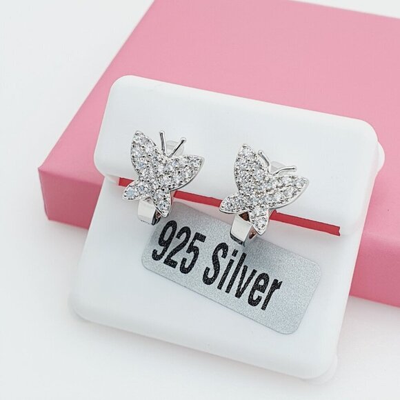 925 Sterling Silver Cubic Zirconia Earrings, U19254648 - Picture 11 of 11